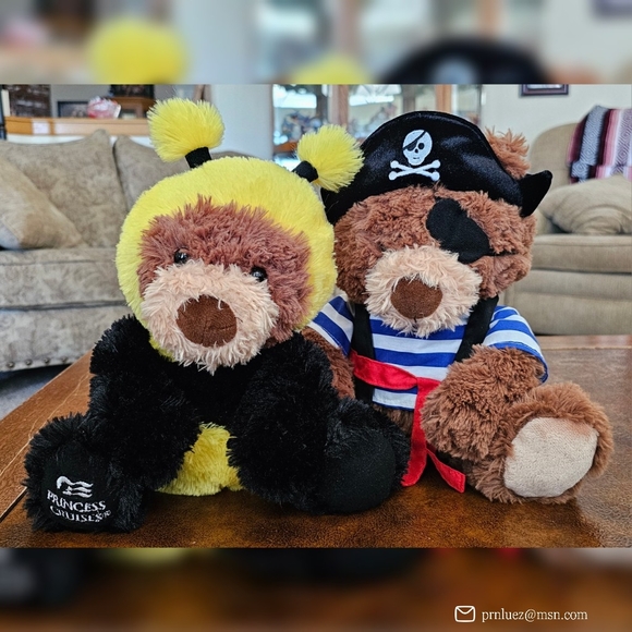 Princess Cruises Stuffed Animals, Lot of 2 - Picture 2 of 7